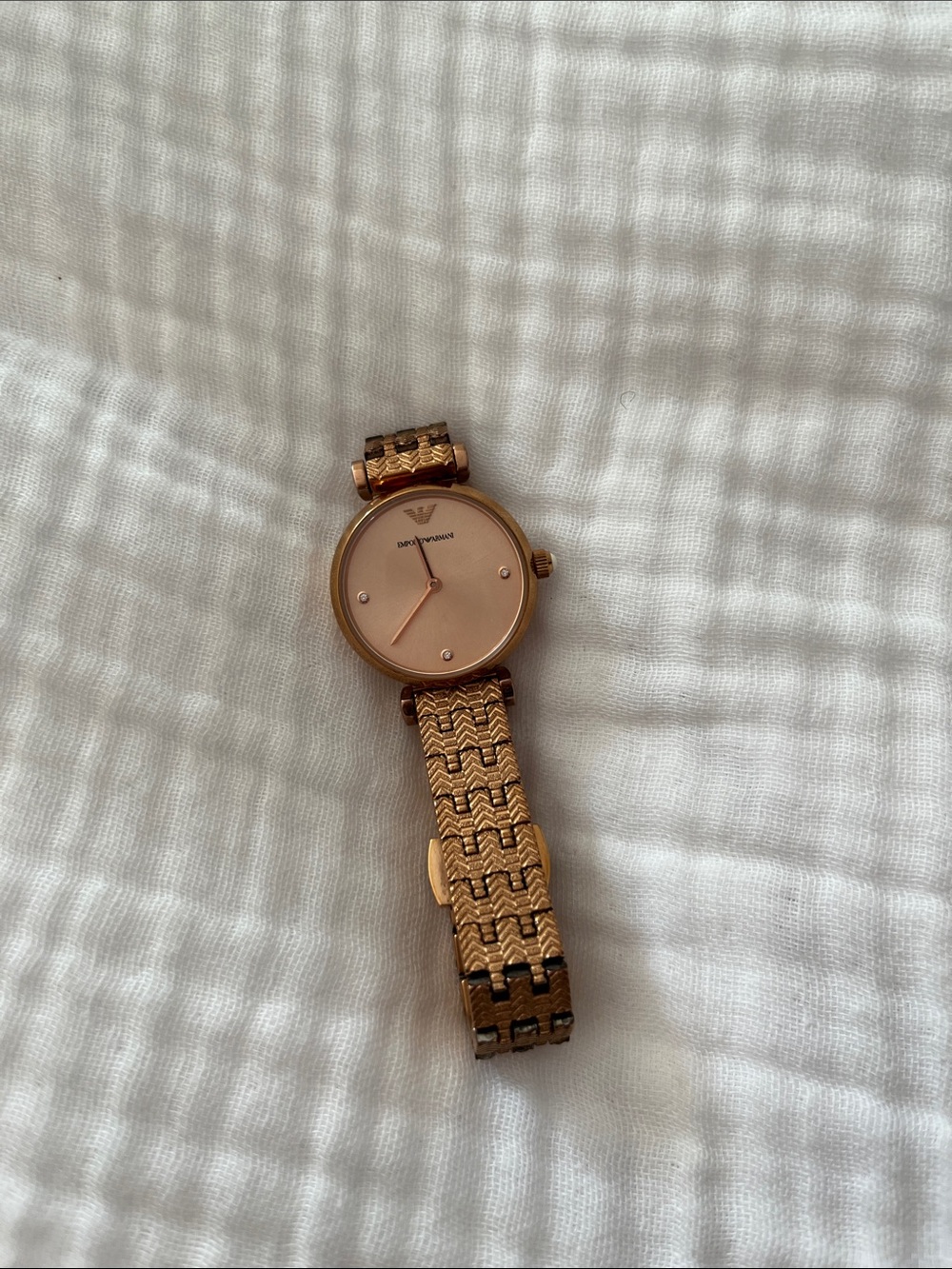 Emporio Armani Rose Gold Ladies' Bracelet Watch